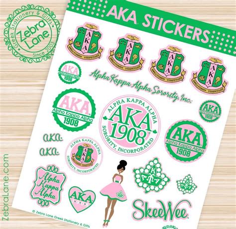 aka sorority stickers